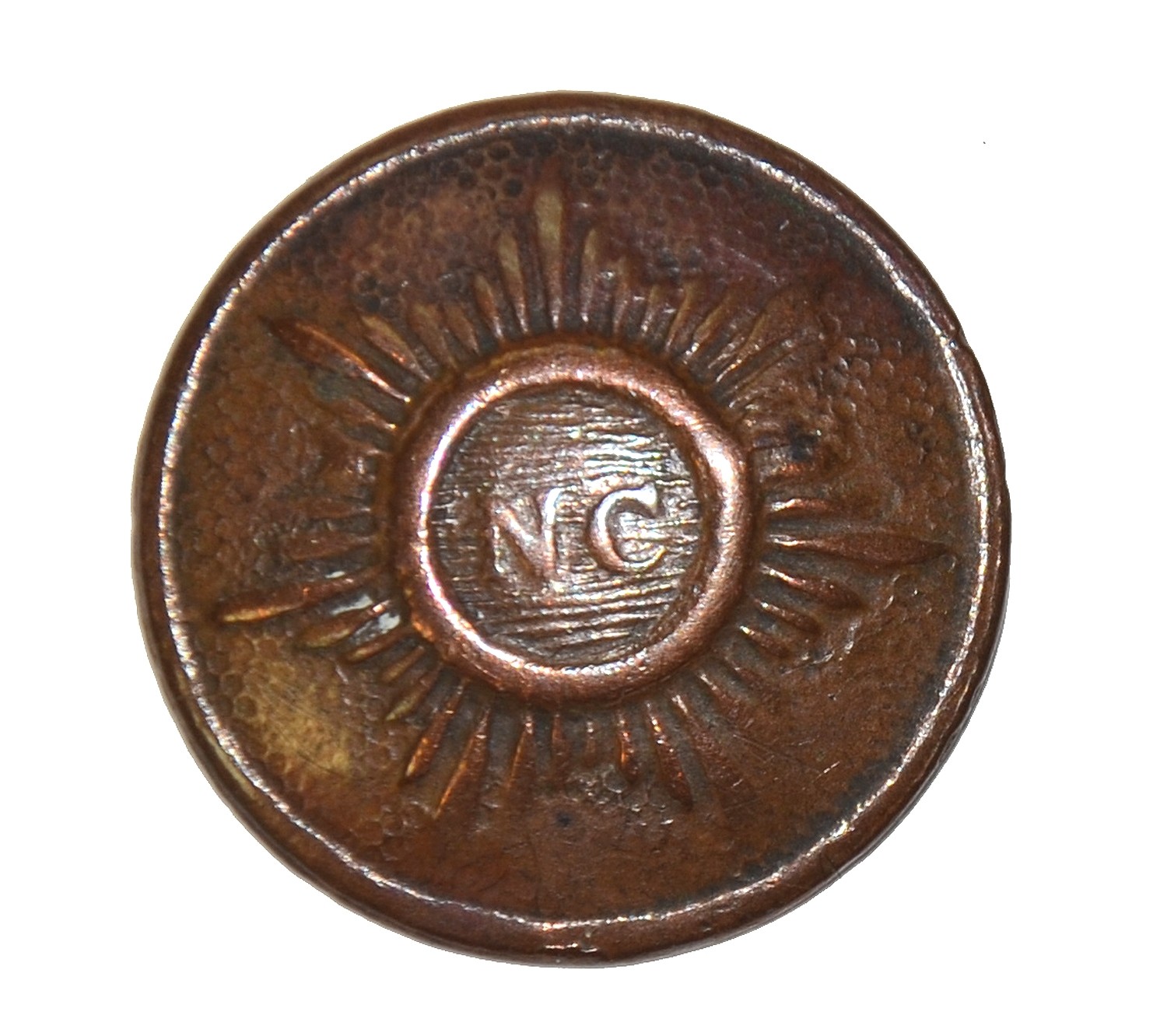NON-DUG NORTH CAROLINA STARBURST COAT BUTTON