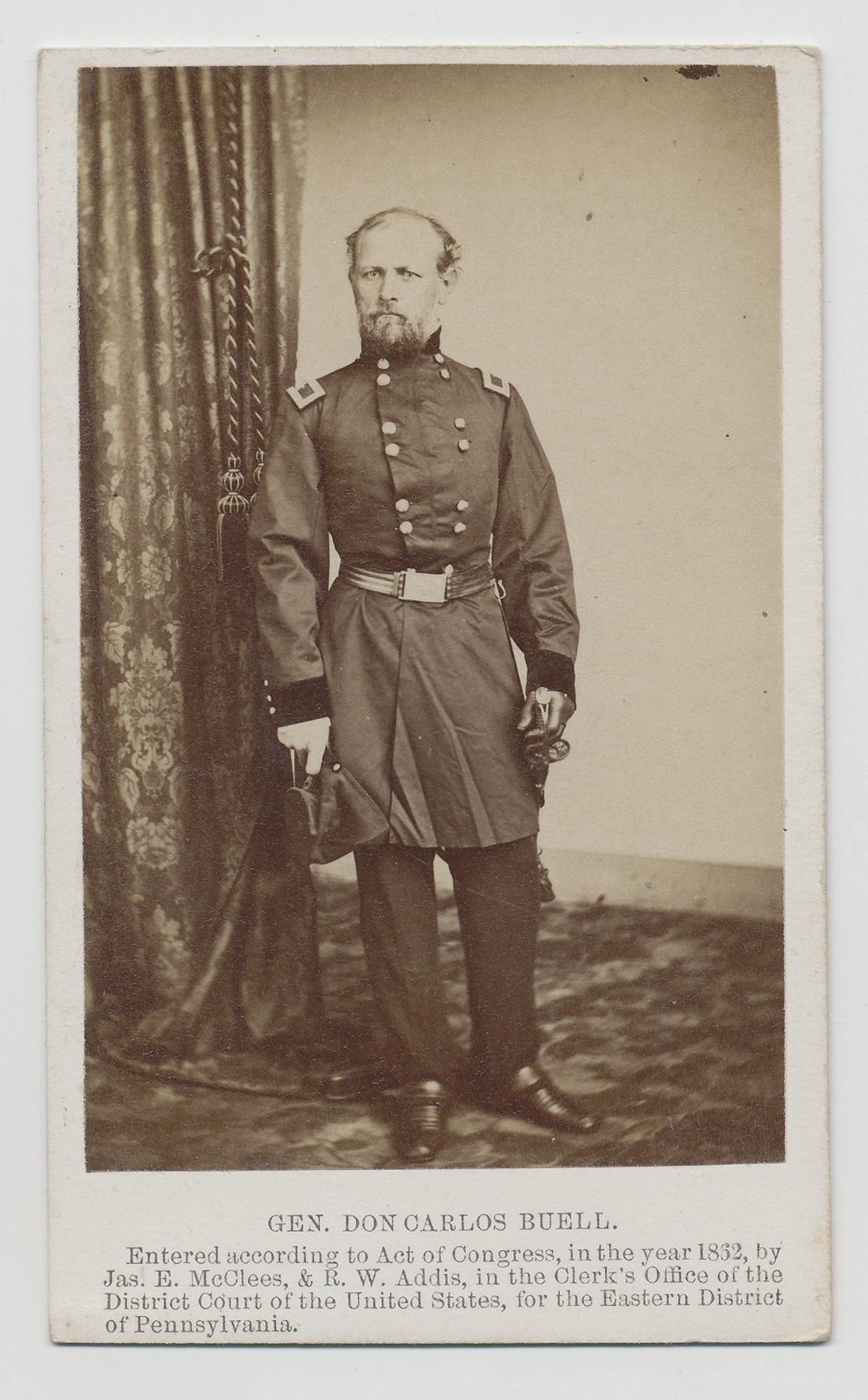 CDV OF GENERAL DON CARLOS BUELL