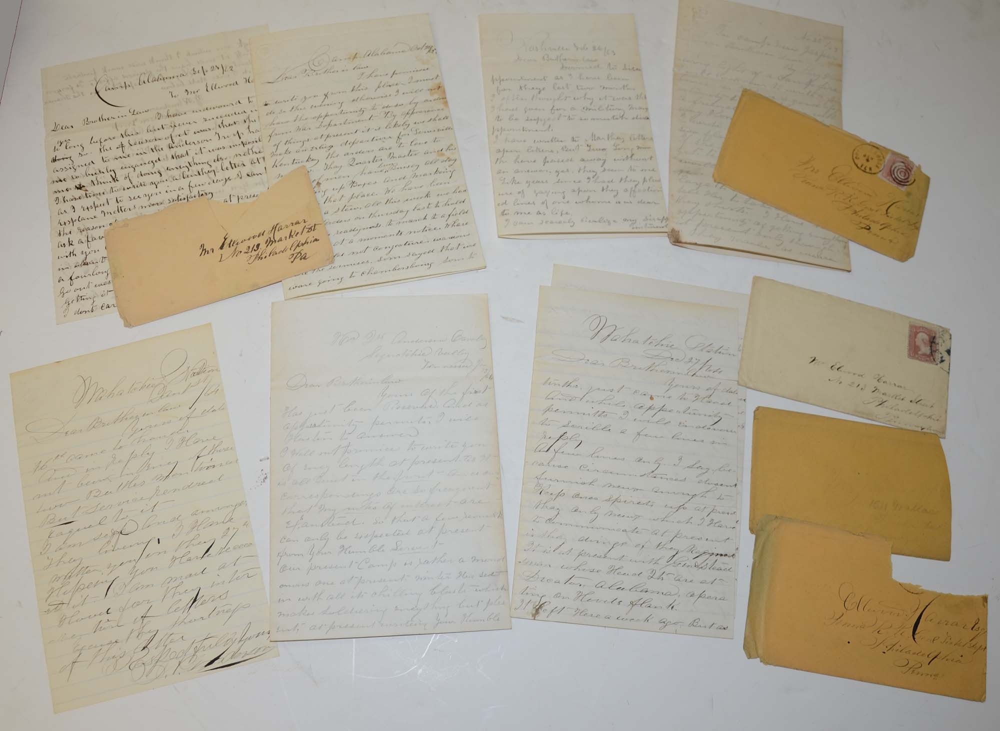 SOLDIER CORRESPONDENCE - CORPORAL JOHN P. ANDERSON, CO. “L”, 15TH PENNSYLVANIA CAVALRY