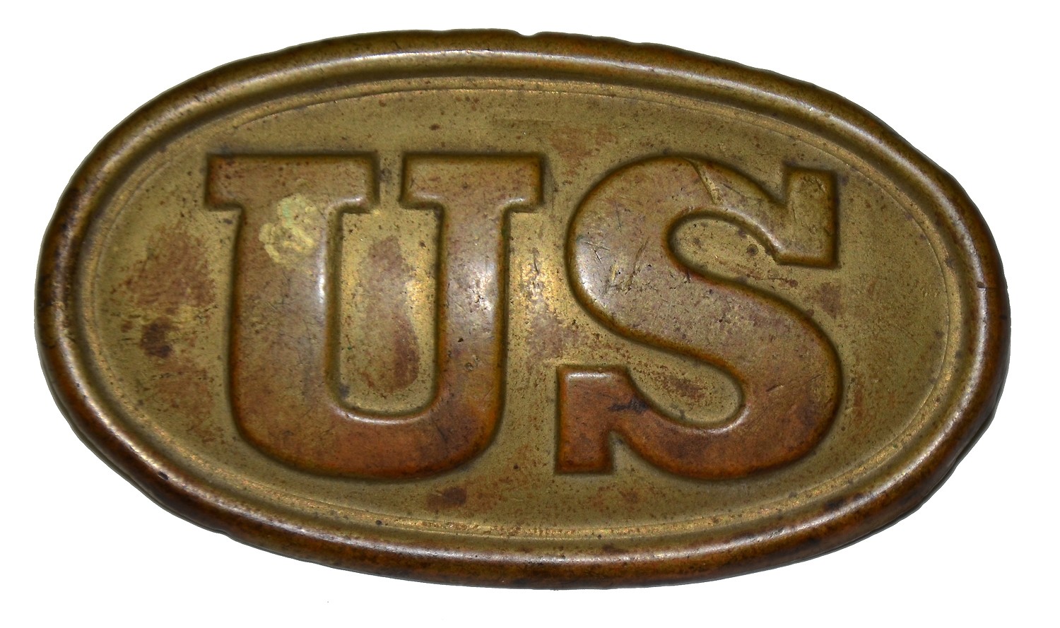 MAKER MARKED SMALL PATTERN 1839 CARTRIDGE BOX PLATE