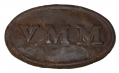 EXCAVATED CIVIL WAR “VMM” OVAL WAIST BELT PLATE