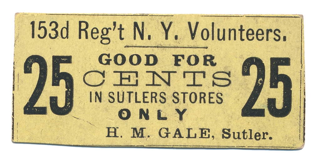 CIVIL WAR SUTLER SCRIPT – 153rd NEW YORK VOLS.
