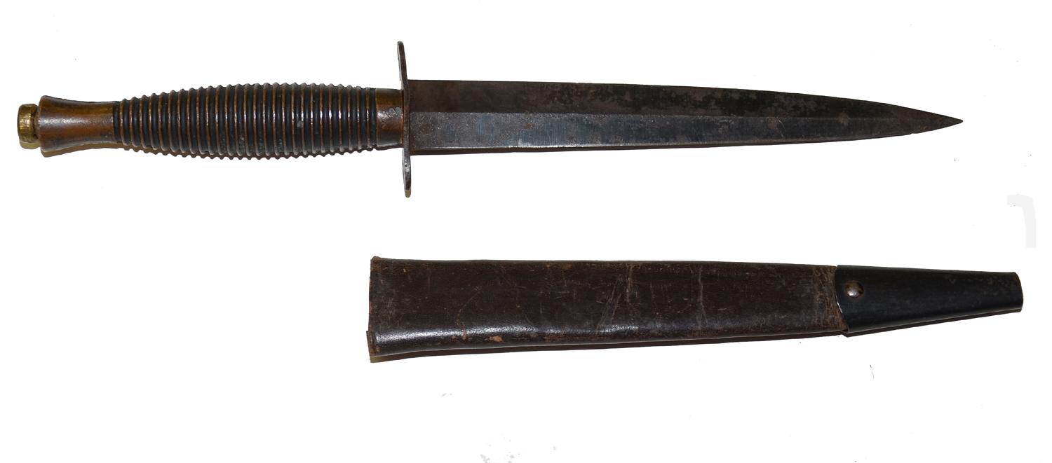 1980’S FAIRBAIRN-SYKES STYLE FIGHTING KNIFE WITH SHEATH