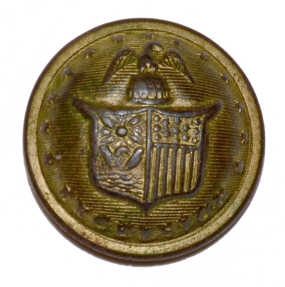 NEW YORK STATE “EXCELSIOR” JACKET BUTTON RECOVERED AT GETTYSBURG