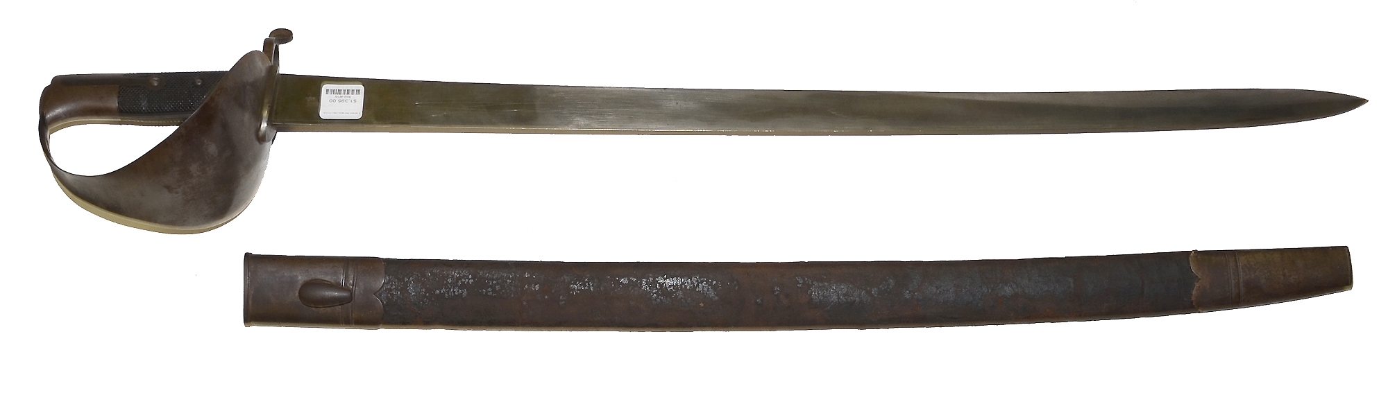 ENGLISH PATTERN 1859 CUTLASS BAYONET WITH SCABBARD