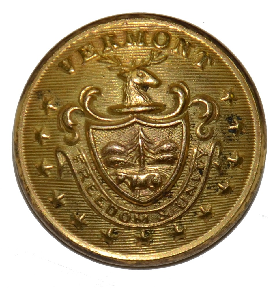 CIVIL WAR VERMONT BUTTON