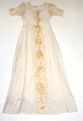 SHEER WHITE VOILE DRESS C.1900-1910