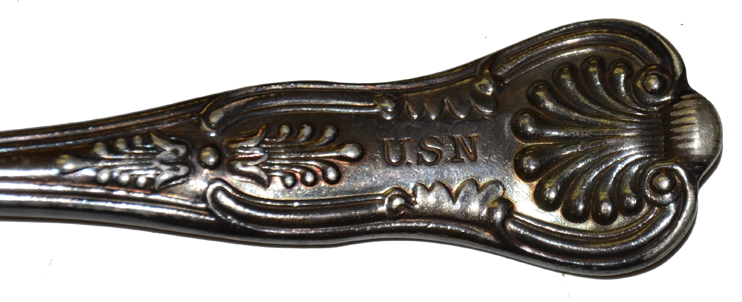 “USN” SERVING SPOON, ca. 1860s — Horse Soldier