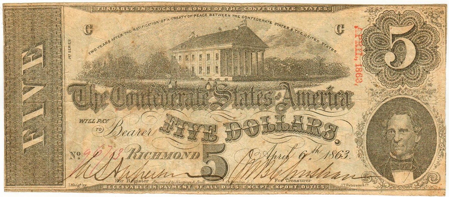 CS T-60 $5 NOTE