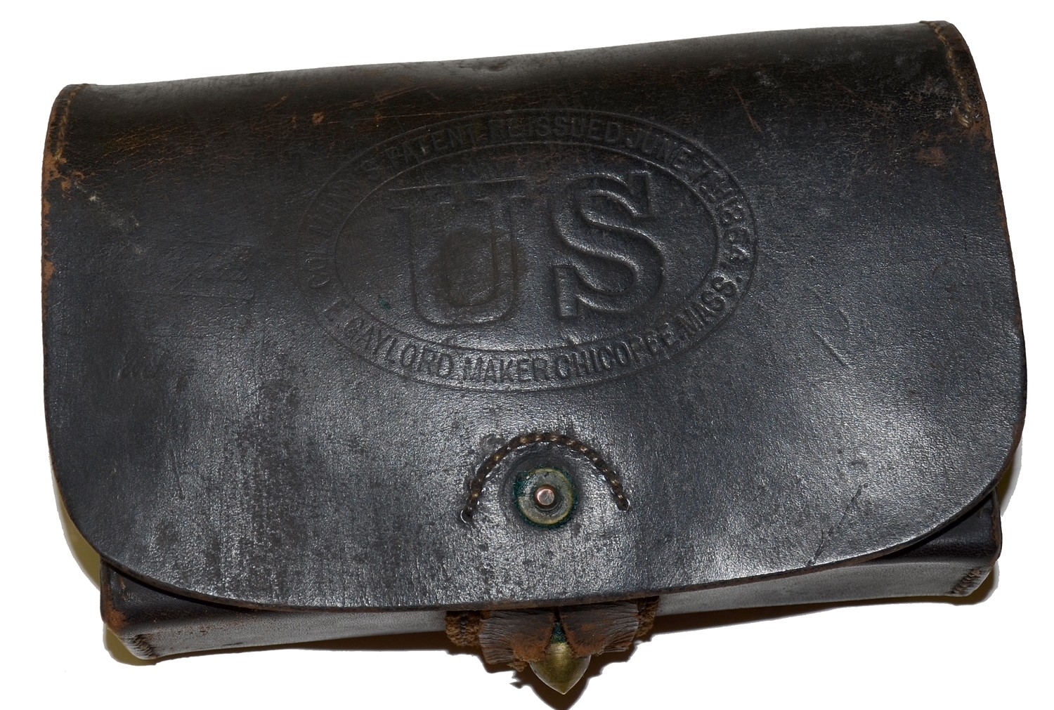 MANN’S PATENT CIVIL WAR CARBINE CARTRIDGE BOX