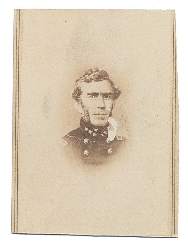 CDV LITHOGRAPH OF CONFEDERATE GENERAL BRAXTON BRAGG
