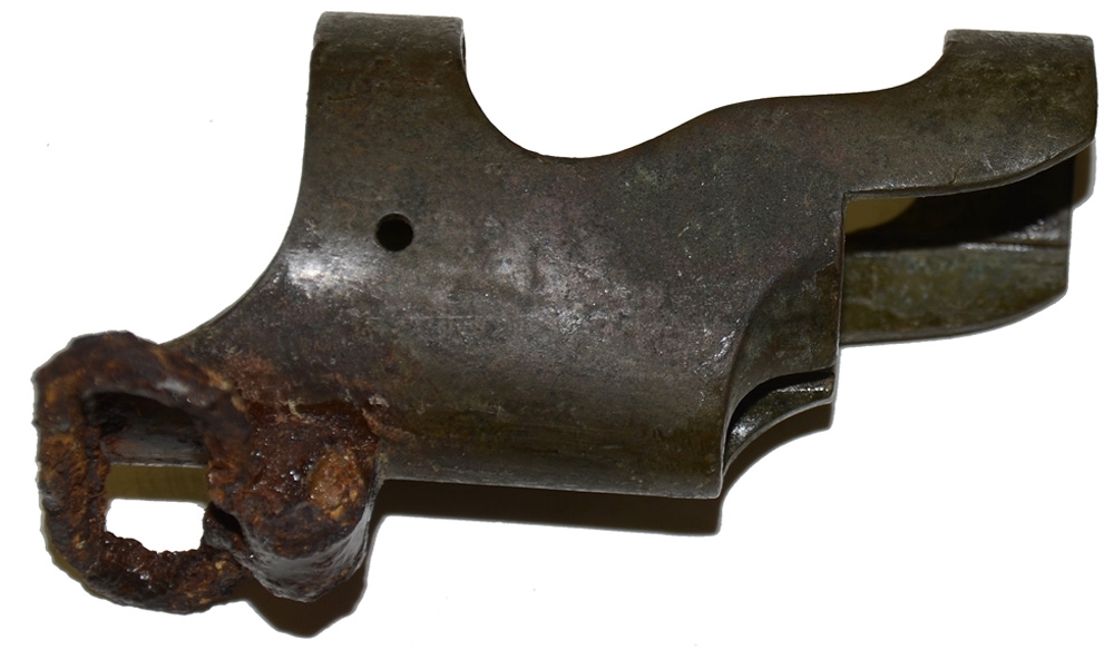 RELIC NOSE CAP/BARREL BAND FROM CONFEDERATE ALTERED M-1841 RIFLE