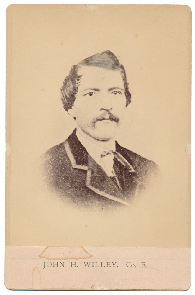 CABINET CARD – JOHN H. WILLEY, 1ST AND 2ND NEW HAMPSHIRE INFANTRY