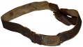 WHITE BUFF LEATHER DRAGOON SWORD BELT WITH FIELD REPAIRED “US” BUCKLE