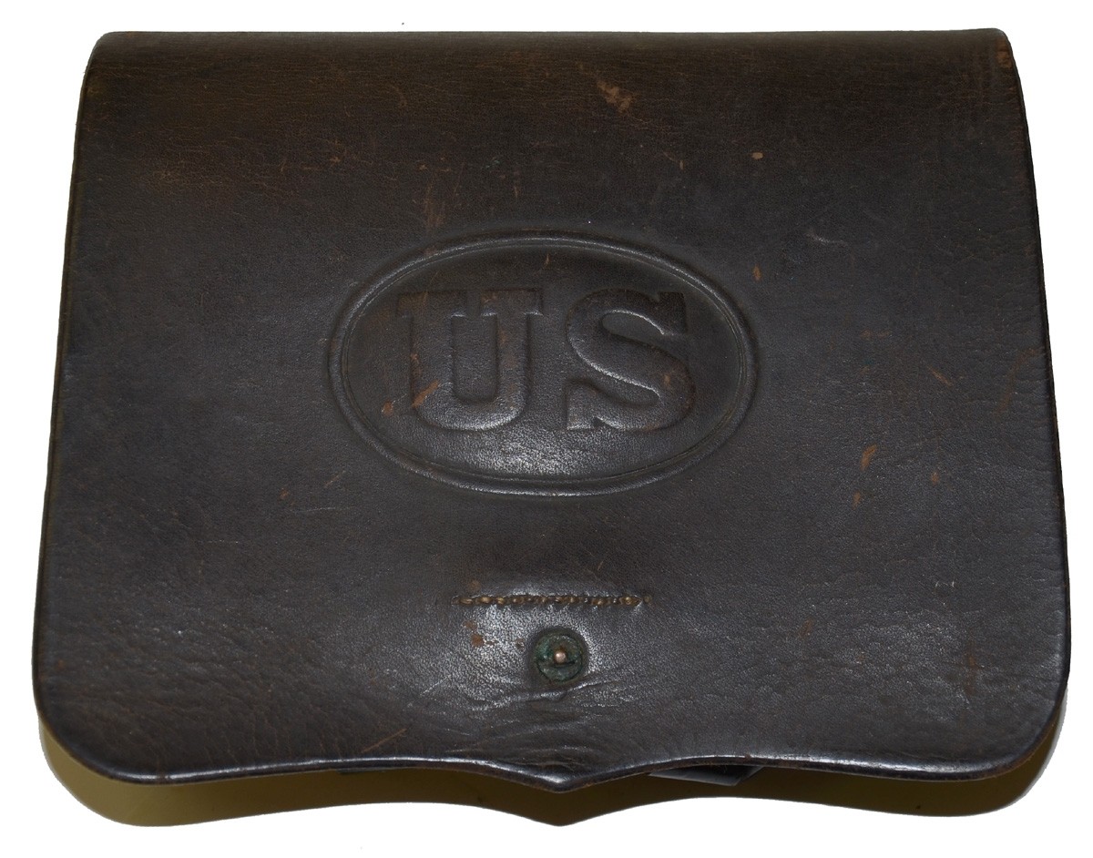 VERY NICE PATTERN 1864 MAKER MARKED CARTRIDGE BOX