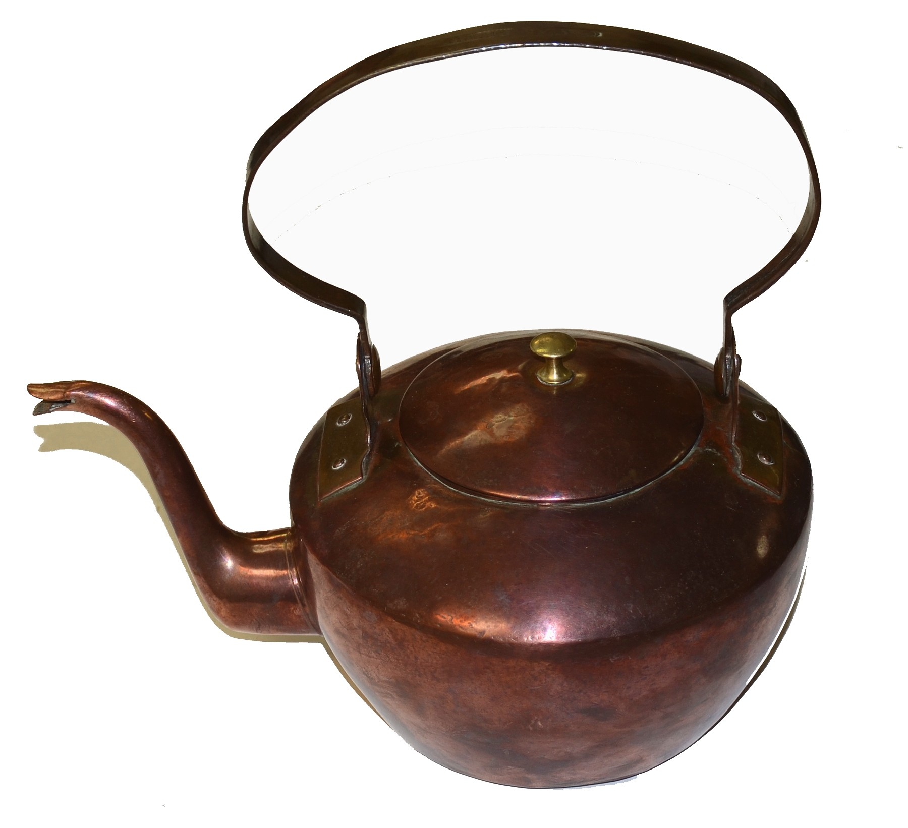 GETTYSBURG COPPER TEA KETTLE, CIRCA 1790’S- 1819