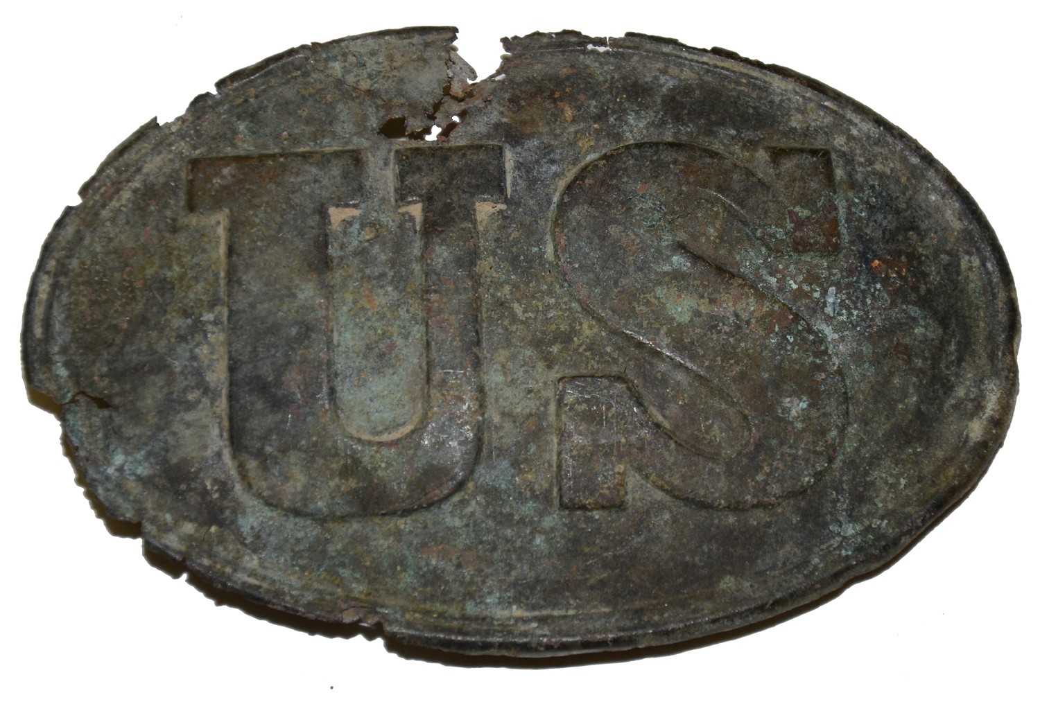 RELIC US PATTERN 1839 BELT PLATE – FROM FIRE PIT