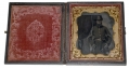 THREE QUARTER STANDING VIEW OF AN ARMED 12TH REGIMENT CORPORAL