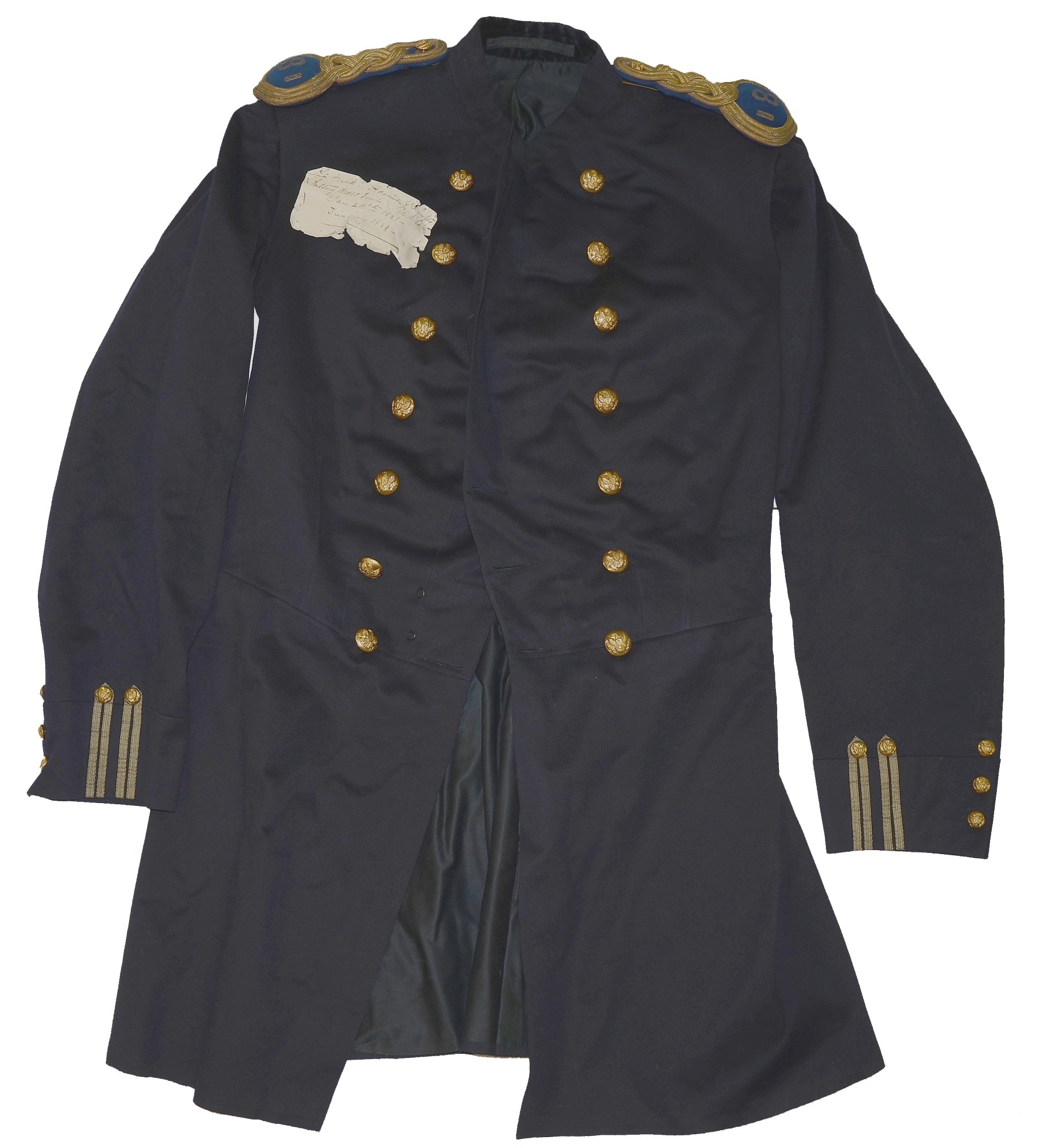 INDIAN WAR 8TH INFANTRY OFFICER’S COAT AND TROUSERS IDENTIFIED TO CIVIL WAR VETERAN