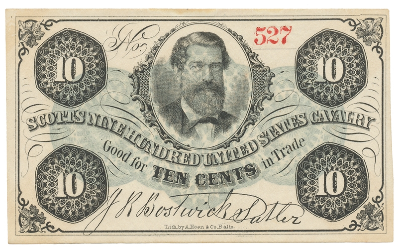 SCOTT’S NINE HUNDRED UNITED STATES CAVALRY 10 CENT SCRIP NOTE