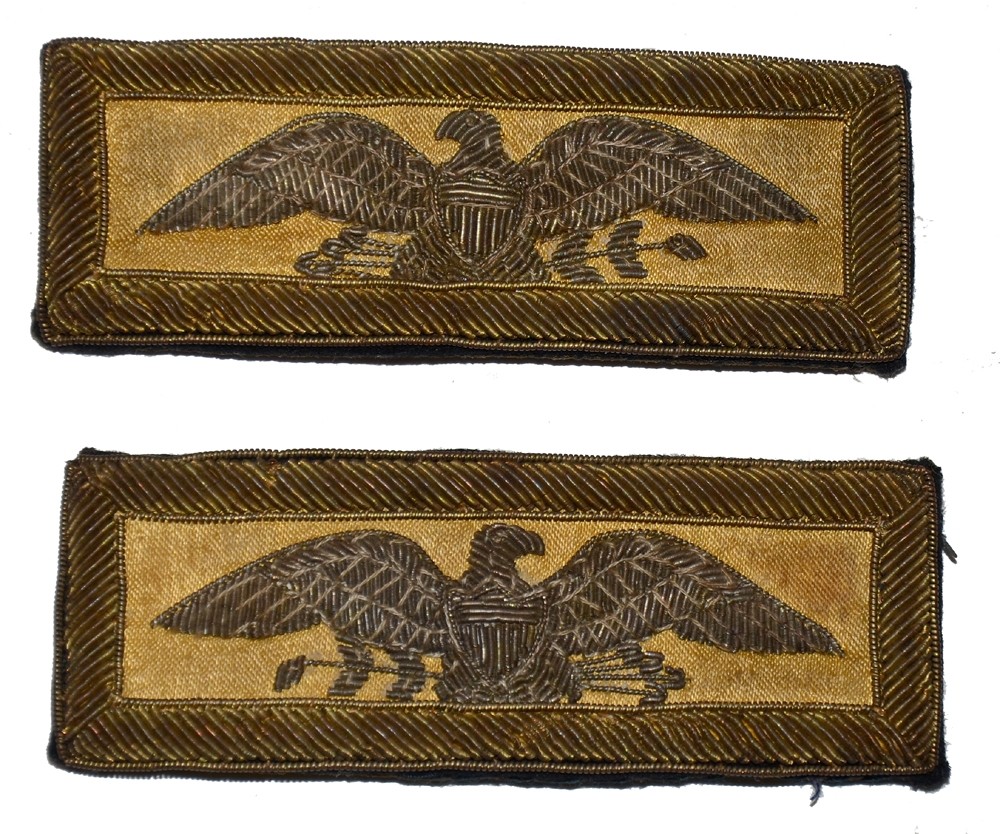 PAIR OF INDIAN WAR COLONEL OF CAVALRY SHOULDER STRAPS