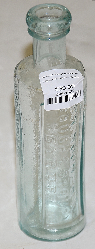 DRUGGIST BOTTLE – DR. HOOKER’S COUGH & CROUP SYRUP