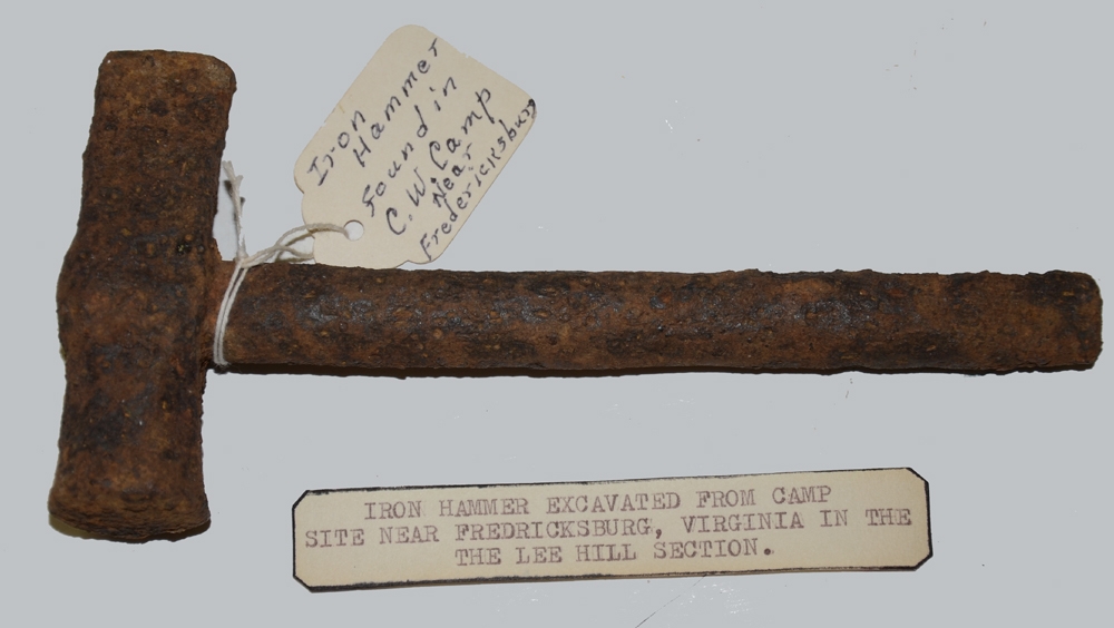 RELIC ARTILLERY HAMMER FROM FREDERICKSBURG