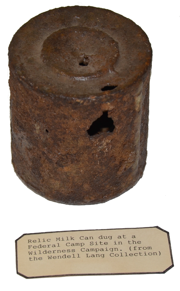 SMALL RATION CAN RECOVERED FROM THE WILDERNESS