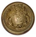 CONNECTICUT COAT SIZE STATE SEAL STAFF BUTTON, CT12A
