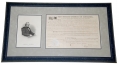 1866 FRAMED LAND WARRANT FOR WAR OF 1812 VETERAN