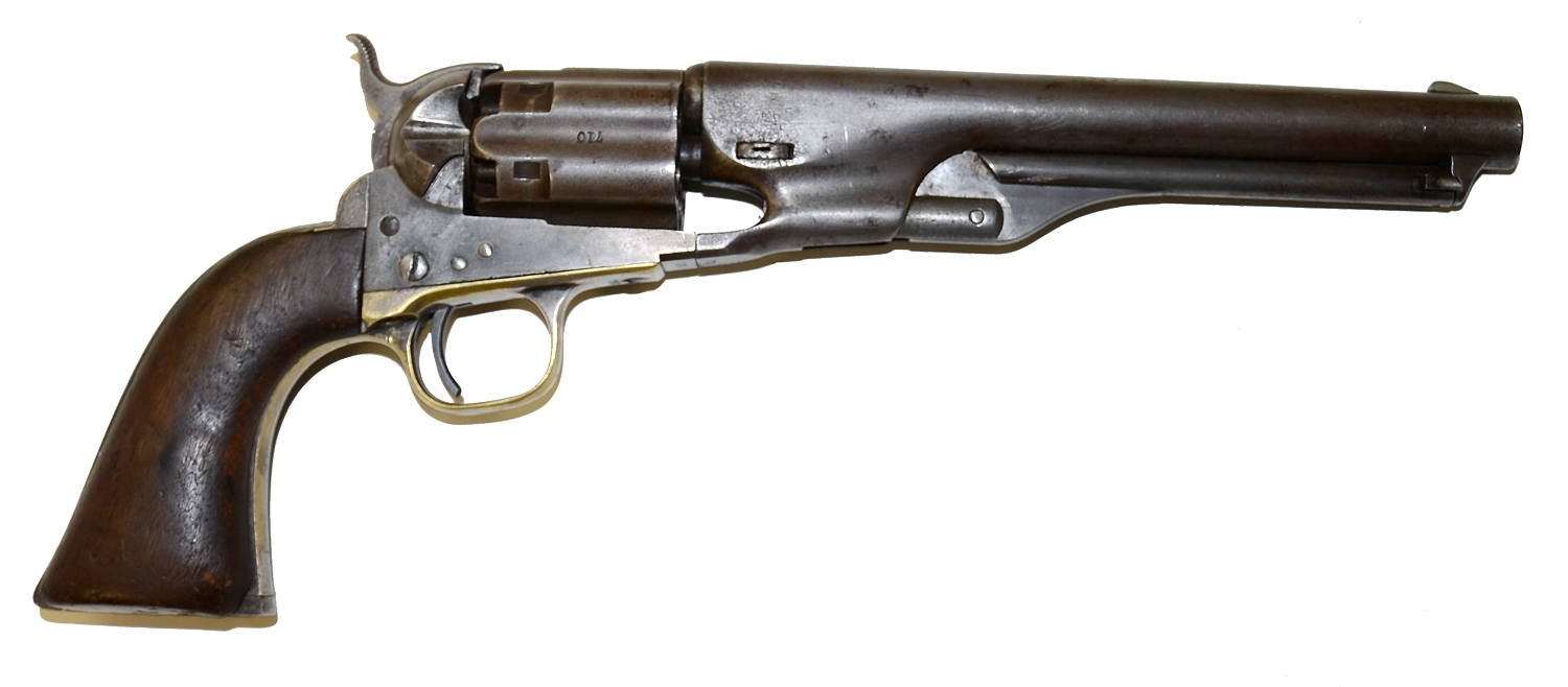 MODEL 1860 COLT ARMY REVOLVER WITH FLUTED CYLINDER AND LOW S/N
