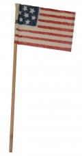 CIRCA 1861 MINIATURE CS FLAG