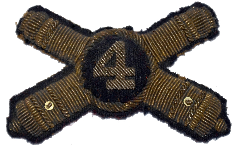 CIVIL WAR OFFICER’S ARTILLERY HAT INSIGNIA
