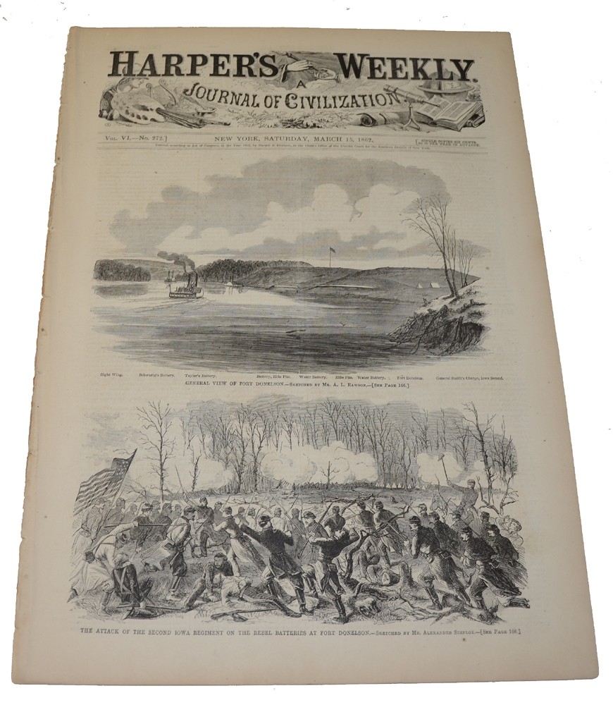 HARPER’S WEEKLY, MARCH 15, 1862 – FORT DONELSON
