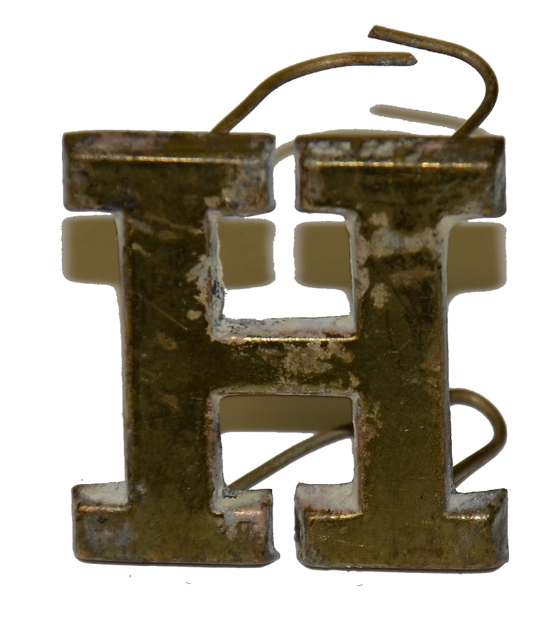 LEAD FILLED HAT INSIGNIA “H”