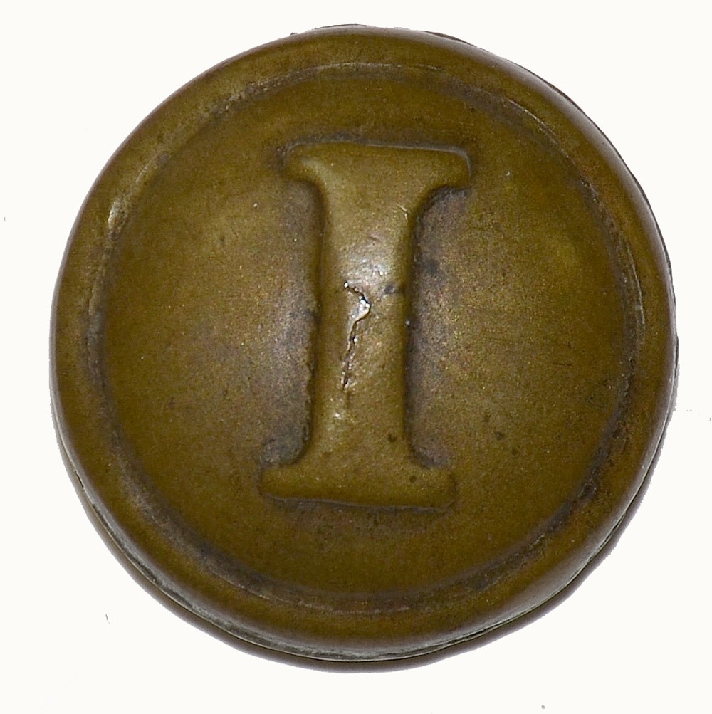 CONFEDERATE LOCAL INFANTRY COAT BUTTON, CS181