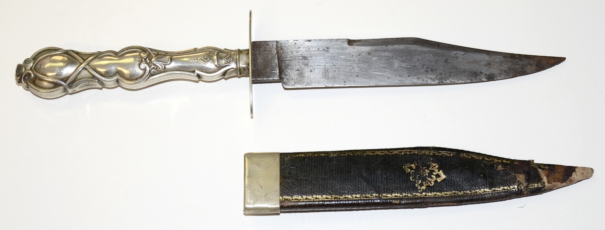 CLIP POINT BOWIE KNIFE BY CORSAN, DENTON, BURDEKIN & Co. 