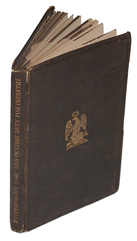 IDENTIFIED & INSCRIBED COPY OF CAMP AND OUTPOST DUTY BELONGING TO COL. CHARLES BUEHLER, 165th PA VOLS, OF GETTYSBURG 