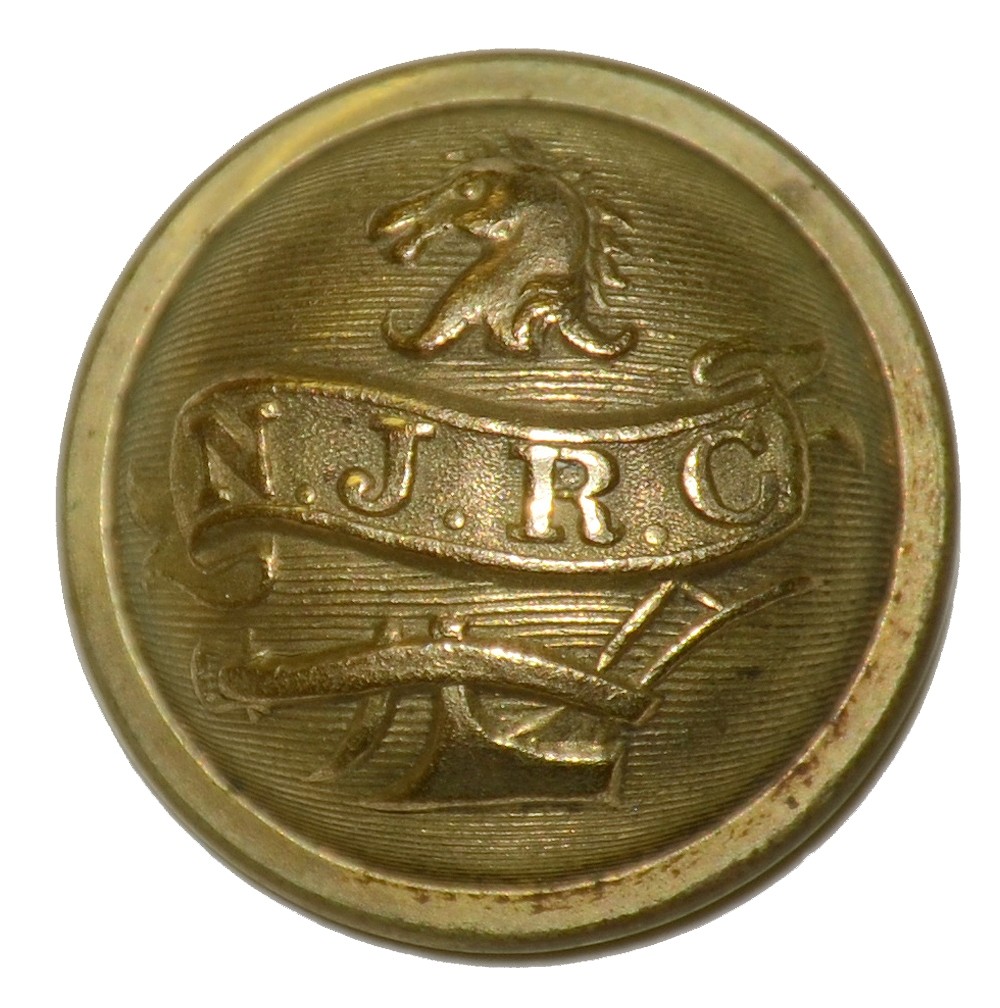NEW JERSEY RIFLE CORPS COAT BUTTON, 1863-69