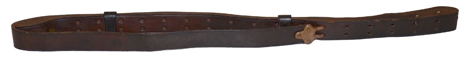 LEATHER SLING FOR A 45/70 KRAG RIFLE-ROCK ISLAND MARKED