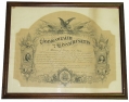 1870 COMMONWEALTH OF MASSACHUSETTS CERTIFICATE OF CIVIL WAR NAVAL SERVICE, ISSUED TO WILLIAM J. YOUNG, U.S. NAVY