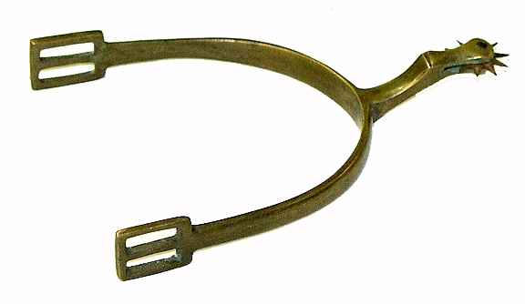 CIVIL WAR ERA, FINE CONDITION, NON-DUG, SINGLE, WELL MADE BRASS SPUR