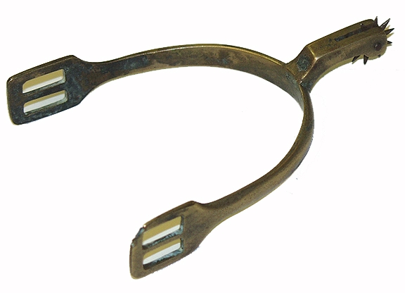 CIVIL WAR ERA, FINE CONDITION, NON-DUG, SINGLE, WELL MADE BRASS SPUR