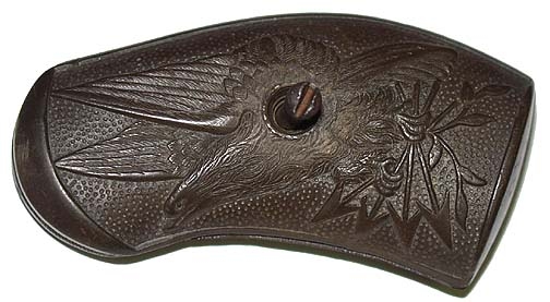 VERY FINE PAIR OF GUTTA-PERCHA PISTOL GRIPS