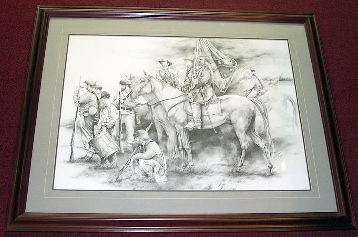 FRAMED ORIGINAL GRAPHITE SKETCH - 