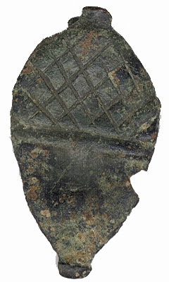 EXCAVATED ACORN BADGE OF THE FOURTEENTH ARMY CORPS, DEPARTMENT OF THE CUMBERLAND