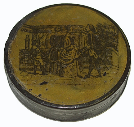 PAINTED SNUFF BOX