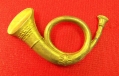 FINE CONDITION BRASS INFANTRY BUGLE INSIGNIA