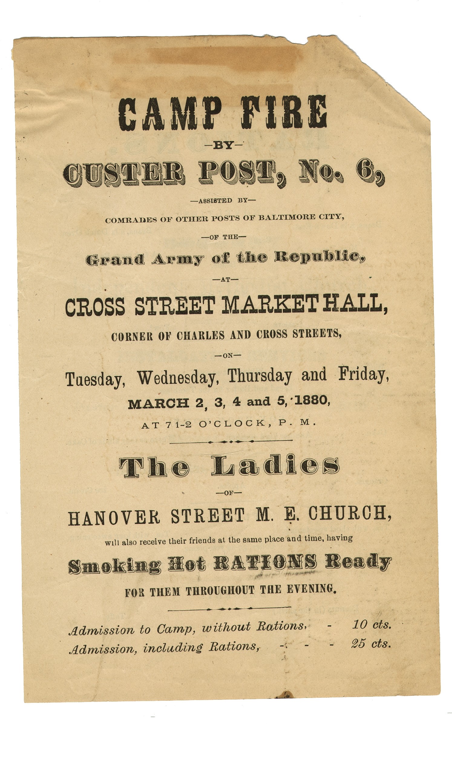 G.A.R. HANDBILL - 