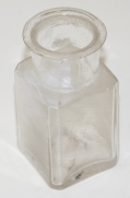 SMALL CLEAR GLASS BOTTLE
